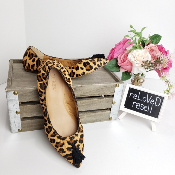 J. Crew Shoes - J Crew Leopard Flats